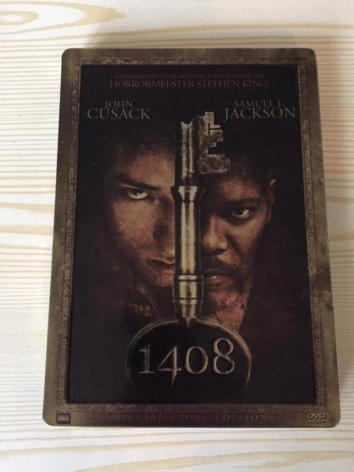 dvd 1408 2-disc Special Edition in steel case (Stephen King), Cd's en Dvd's, Dvd's | Horror, Zo goed als nieuw, Spoken en Geesten