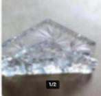Servet houder kristal glas Br 16cm H 10 cm, Ophalen of Verzenden