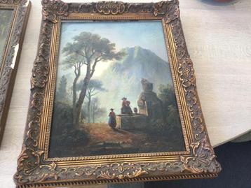 Antiek schilderij Adolf Heinrich Lier beschikbaar voor biedingen