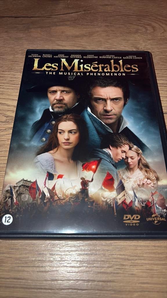 Les Miserables met Hugh Jackman en Russel Crowe., Vanaf 16 jaar, Ophalen of Verzenden, Zo goed als nieuw