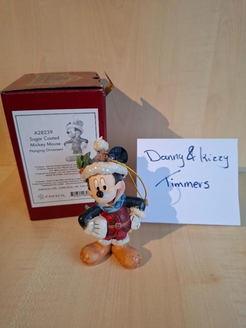 jim shore disney tradition mickey hanging ornament A28239, Verzamelen, Disney, Nieuw, Beeldje of Figuurtje, Mickey Mouse, Ophalen