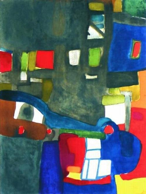 Maurice Estève - Untitled I - Litho, Antiek en Kunst, Kunst | Litho's en Zeefdrukken, Ophalen of Verzenden