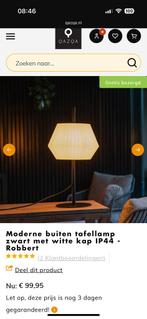 Qazqa (buiten) tafellamp, Huis en Inrichting, Lampen | Tafellampen, Ophalen of Verzenden, Zo goed als nieuw, Minder dan 50 cm