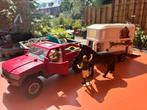 Schleich pick-up met trailer, Verzenden, Zo goed als nieuw