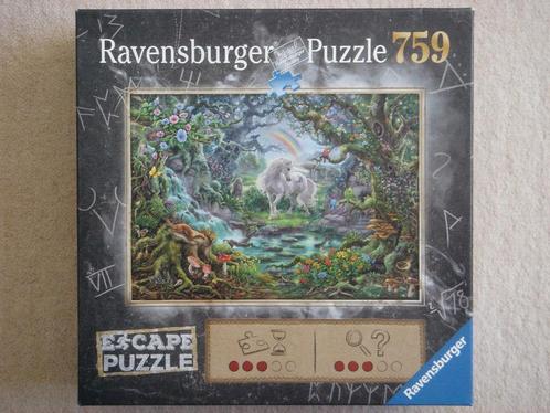 759 Escape Puzzel: Unicorn, Hobby en Vrije tijd, Denksport en Puzzels, Zo goed als nieuw, Legpuzzel, 500 t/m 1500 stukjes, Ophalen