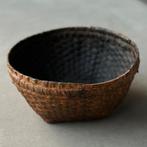 Oude Chinese mand, rijstmand decoratief en authentiek, Gebruikt, Mand, Rond, Ophalen of Verzenden