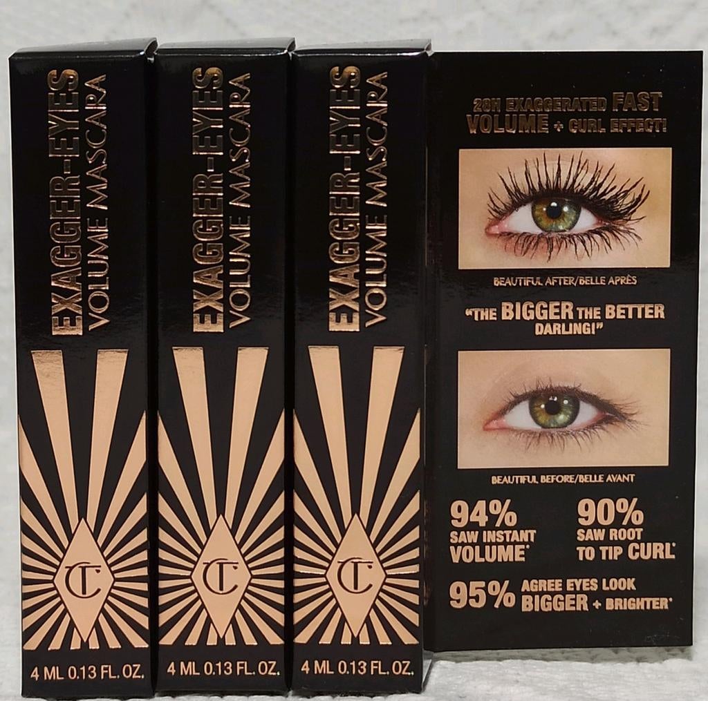 Charlotte Tilbury Exagger-Eyes Volume Mascara, Ogen, Verzenden, Zwart, Nieuw