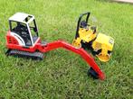 Bruder minigraafmachine en Wals, Ophalen of Verzenden, Gebruikt