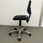 Score werkstoel PU kunststof zwarte zitting ihv 39-53 cm, Huis en Inrichting, Stoelen, Kunststof, Gebruikt, Zwart, Ophalen of Verzenden