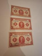 1 Gulden 1943 3x, Postzegels en Munten, Bankbiljetten | Nederland, Ophalen of Verzenden