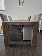 Tafel van Pronto met 4 stoelen, Huis en Inrichting, Tafels | Eettafels, Gebruikt, 200 cm of meer, Rechthoekig, 50 tot 100 cm