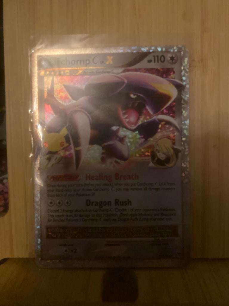 Garchomp C Lv.X - Zeldzame Pokémonkaart!, Ophalen of Verzenden, Gebruikt, Losse kaart, Foil