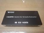 5-poorts HDMI Switch (met audio output, 2xHDMI cable), Ophalen of Verzenden, Zo goed als nieuw