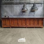 Lange houten toonbank | Vintage winkeltoog met 21 lades, Antiek en Kunst, Curiosa en Brocante, Ophalen of Verzenden