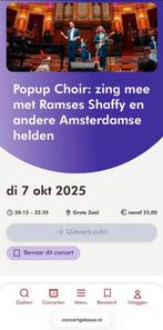 Popup Choir: 7 oktober Amsterdam, Twee personen, Oktober