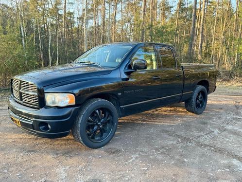 Zwarte Dodge Ram 1500 Quad Cab Pickup (2003) - LPG G3 + APK, Auto's, Bestelauto's, Particulier, ABS, Achteruitrijcamera, Airbags