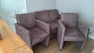 2 Zitsbank en 2 fauteuils 