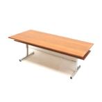 Vintage vergadertafel eettafel bureau jaren '60 '70 design, Gebruikt, 100 tot 150 cm, Verzenden, 200 cm of meer