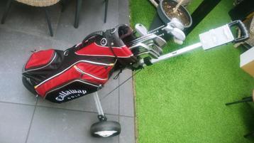 Golfclub set Mac Gregor/ Wilson/ Callaway golfbag + trolley beschikbaar voor biedingen