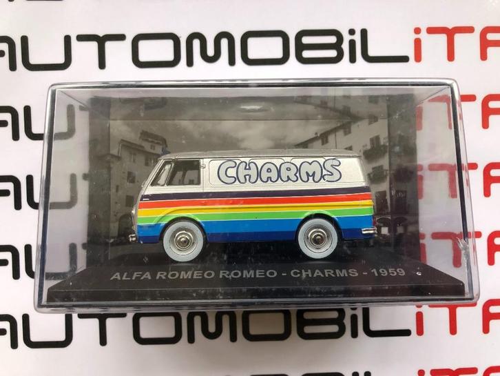 Alfa Romeo Romeo 2 Caramelle Charms Alemagna 1959 1:43, Hobby en Vrije tijd, Modelauto's | 1:43, Nieuw, Auto, Overige merken, Ophalen of Verzenden