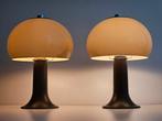 2 x vintage Herda mushroom tafellampjes 60/70er jr., Ophalen of Verzenden, Zo goed als nieuw, Minder dan 50 cm
