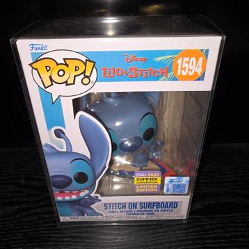 Funko Pop! 1594 Stich on Surfboard (Disney) Limited Edition  beschikbaar voor biedingen