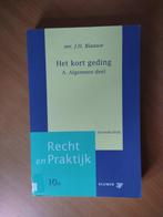 Blaauw, Mr. J.H. Het kort geding,. A. Algemeen deel, Ophalen of Verzenden