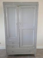 Mooie oud houten kast grijs, Huis en Inrichting, Kasten | Kledingkasten, Ophalen, Gebruikt, 25 tot 50 cm, 150 tot 200 cm