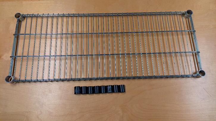 Ikea Omar draadplanken (36 cm diep), Huis en Inrichting, Kasten | Stellingkasten, Gebruikt, Ophalen