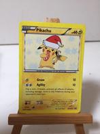 pokemon Pikachu kerst kerstman bootleg kaart zeldzaam, Ophalen of Verzenden, Gebruikt, Losse kaart