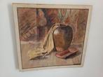 Stilleven met vaas en doek  Krijttekening, Ophalen of Verzenden