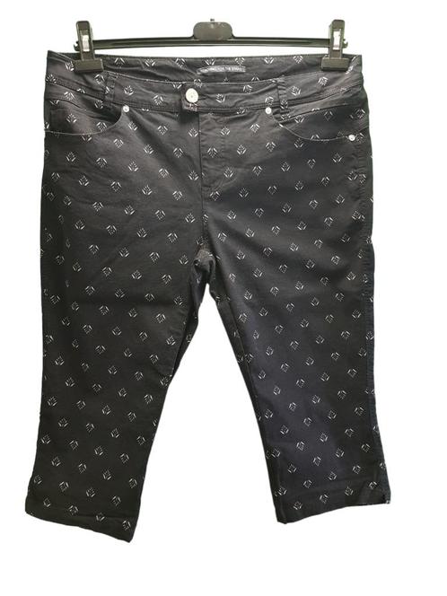Mooie zwarte capri broek van STREET ONE maat 42., Kleding | Dames, Broeken en Pantalons, Zo goed als nieuw, Maat 42/44 (L), Zwart
