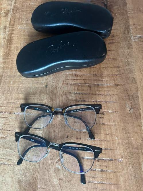 2 Ray-Ban Clubmaster Bril 5154, Sterkte -0.5, Zwart & Bruin, Sieraden, Tassen en Uiterlijk, Zonnebrillen en Brillen | Heren, Zo goed als nieuw