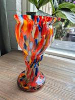 Tsjechische Glazen Vaas - Handgeblazen & Kleurrijk, Antiek en Kunst, Ophalen