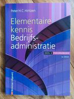Elementaire kennis bedrijfsadministratie  deel 2 theorieboek, Ophalen of Verzenden, Zo goed als nieuw, MBO, Peter H.C. Hintzen