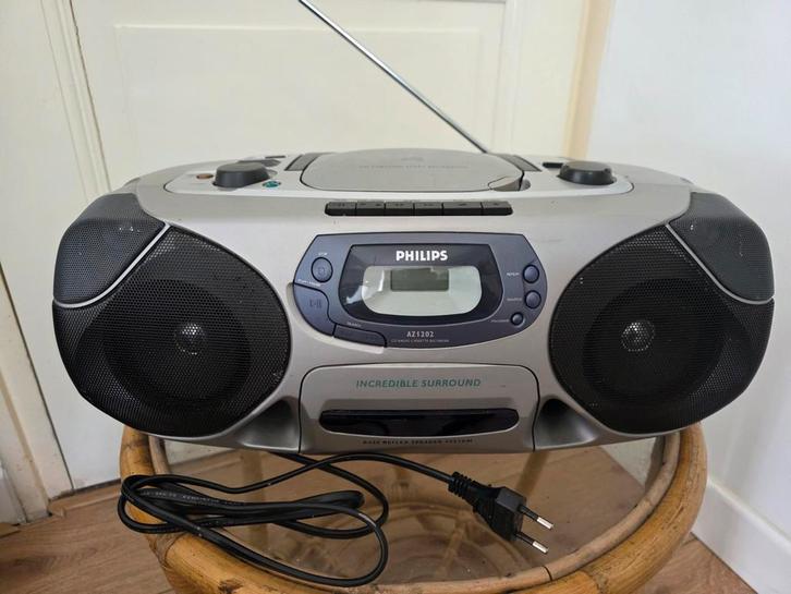 Philips AZ1202 Radio CD Speler Boombox, Audio, Tv en Foto, Cd-spelers, Gebruikt, Philips, Draagbaar, Met radio, Ophalen of Verzenden