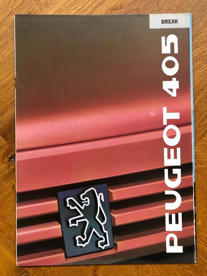 Peugeot 405 Break folder 1989, Boeken, Auto's | Folders en Tijdschriften, Nieuw, Peugeot, Verzenden