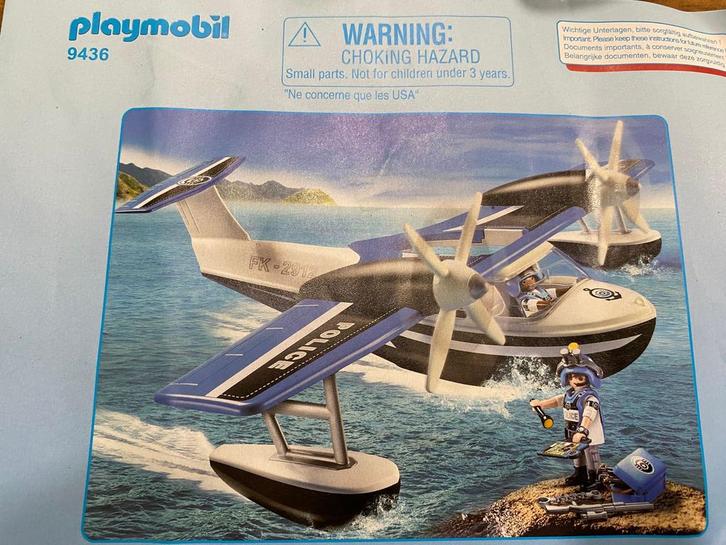 Playmobil Watervliegtuig 9436/4445, Kinderen en Baby's, Speelgoed | Playmobil, Gebruikt, Complete set, Ophalen