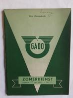 HOOGEZAND,  G.A.D.O.   ZOMERDIENSTREGELING 17 Mei 1953, Ophalen of Verzenden, Gebruikt, Bus of Metro, Boek of Tijdschrift