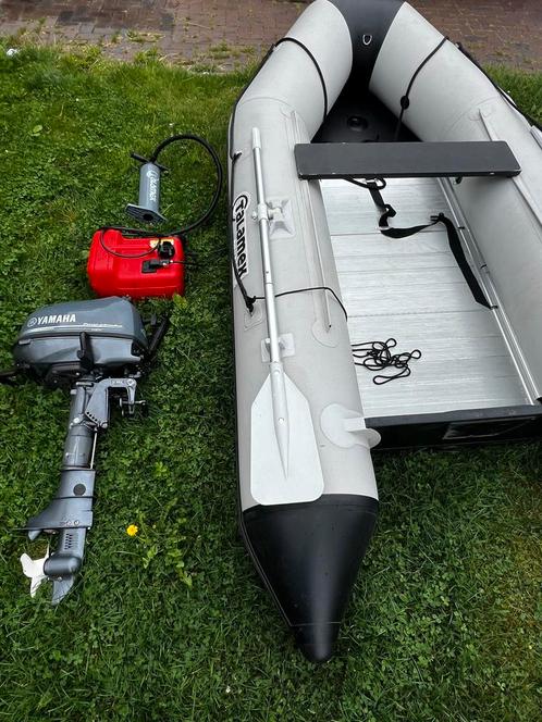 Talamex Aqualine 300 ALU + Yamaha 4pk 4 takt- nieuwe schroef, Watersport en Boten, Rubberboten, Gebruikt, Overige merken, Aluminium