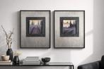 Set van 2 ingelijste prints, Huis en Inrichting, Woonaccessoires | Schilderijen, Tekeningen en Foto's, Ophalen of Verzenden, Minder dan 50 cm