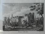 Mooie antieke ingelijste Engelse ets van Allington castle., Antiek en Kunst, Kunst | Etsen en Gravures, Ophalen of Verzenden