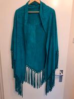 Echt suedeleer ibiza boho overslag sjaal, Kleding | Dames, Ophalen of Verzenden, Zo goed als nieuw, Maat 42/44 (L), Overige kleuren