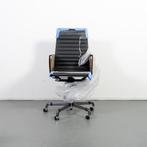 2x Vitra Eames EA 119 Bureaustoel Zwart Leer - Chroom, Huis en Inrichting, Bureaustoelen, Zwart, Nieuw, Ophalen of Verzenden, Bureaustoel