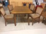 antieke kamer stoelen 4x  + tafel, Ophalen of Verzenden