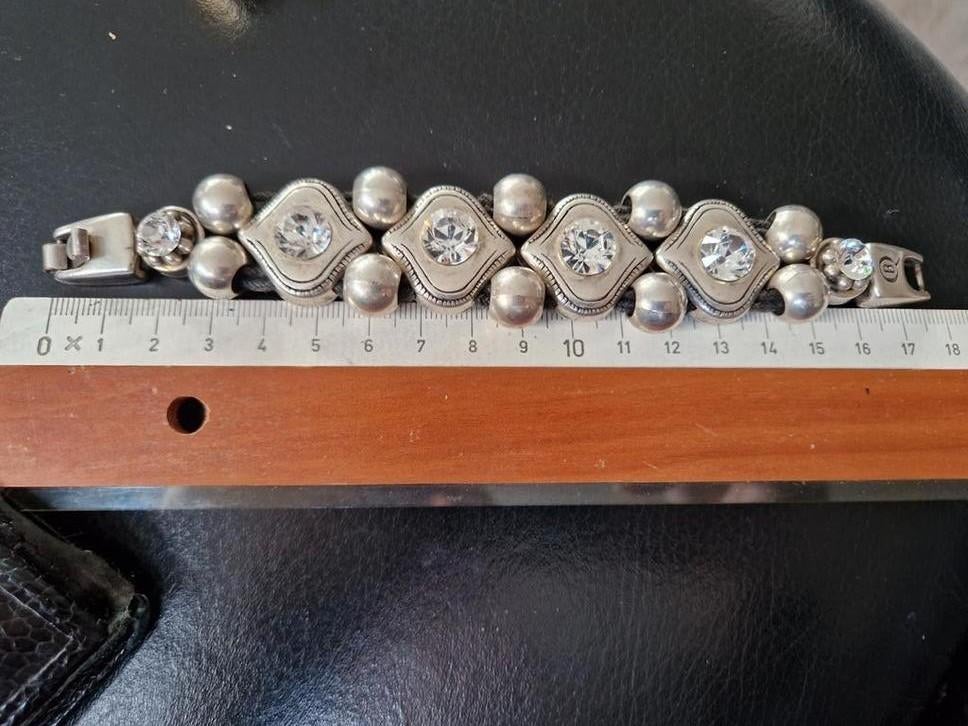 Damesarmband.Buddah to Buddah met mooie stenen, Ophalen of Verzenden, Zo goed als nieuw, Zilver, Zilver