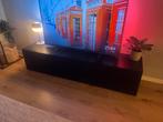 TV meubel Besta zwart bruin, Ophalen, 150 tot 200 cm, Zo goed als nieuw, Minder dan 100 cm