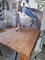 Grote eikenhouten eettafel 150x150. Tafel moet weg!!!, Huis en Inrichting, Tafels | Eettafels, Ophalen