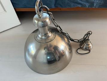 Industriële RVS Hanglamp 50cm beschikbaar voor biedingen