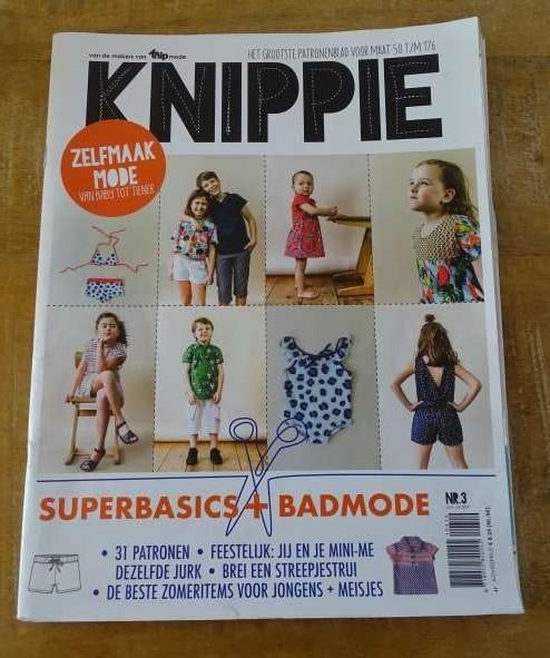 Knippie nummer 3 juni juli 2019, ook baby, Hobby en Vrije tijd, Kledingpatronen, Verzenden, Zo goed als nieuw, Kind, Knippie